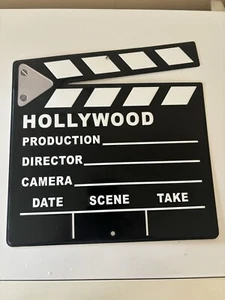 HOLLYWOOD PRODUCTION MOVIE WALL SIGN DIRECTORS ALUMINUM SIGN. - Picture 1 of 4