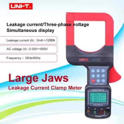UNI-T UT253A Digital Leakage Current Clamp Meter 1200A 600V  Datalogger RS232 CO - Image 1 of 4