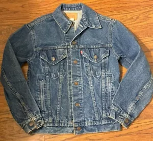 Vintage Levi’s Dark Wash Jeansjacke Gr. 34 Trucker 71506-0216 80er Western - Bild 1 von 11