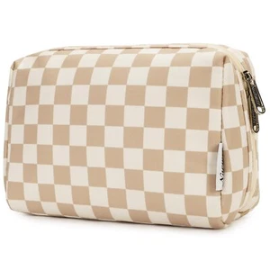 Large Makeup Bag Zipper Pouch Travel Cosmetic Organizer for Women Large Light... - Picture 1 of 6