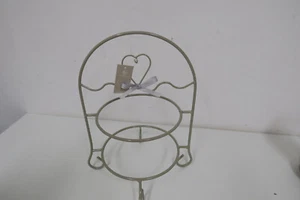 Cesta de metal Hutschenreuther Etagere gris - para 2 platos EXCELENTE nueva - Imagen 1 de 4