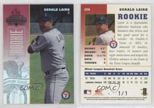 2003 Donruss Champions Holofoil National Convention Embossing 1/1 Gerald Laird