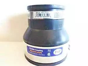 WORLDWIDE SOURCING 448-9324 Flexible Pipe Coupling, 3" x 2", 3 INCHES X 2 INCHES - Picture 1 of 3