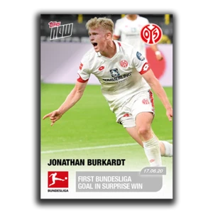 Topps Now Bundesliga #180 2020 Jonathan Burkardt - primer gol de la Bundesliga - Imagen 1 de 2