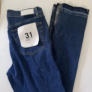 Redone Iconic Heritage Silhouette 70s High Rise Skinny Boot Western Rinse - 31 - Picture 1 of 13