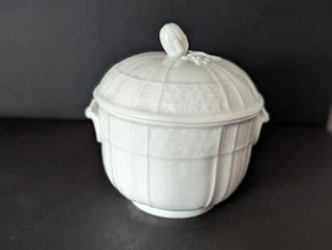 Große Zuckerdose rein weiß, 1. Wahl Dresden Potschappel Carl Thieme - Bild 1 von 15