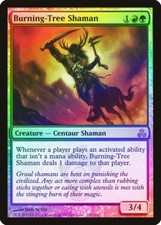 Burning-Tree Shaman FOIL Guildpact HEAVILY PLD Red Green Rare MTG CARD ABUGames