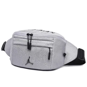 Nike Men's Basic Casual Bum Bag - Black / Grey - Picture 1 of 18