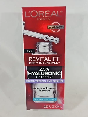 Suero para ojos L'Oreal Paris Revitalift Derm Intensives ácido hialurónico cafeína 0,67 Foto 1 de 4