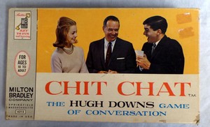 CHIT CHAT Hugh Downs Card Game Complete Milton Bradley 1963