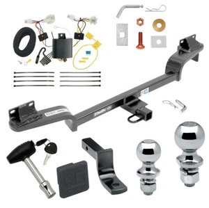 Trailer Tow Hitch For 16-21 CX-3 Deluxe Package Wiring 2" & 1-7/8" Ball + Lock - Picture 1 of 12