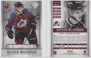 2013 Panini Titanium Jumbos Retail Box Toppers Nathan MacKinnon #J-1 Rookie RC