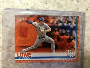 2019 Topps 5/5 On Demand Mini Red #114 Brandon Lowe eBay 1/1 RC - Picture 1 of 2