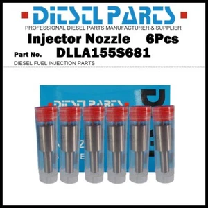 6x Diesel Injector Nozzle DLLA155S681 for John Deere 4840 8430 8440 8450 AR73847 - Imagen 1 de 6