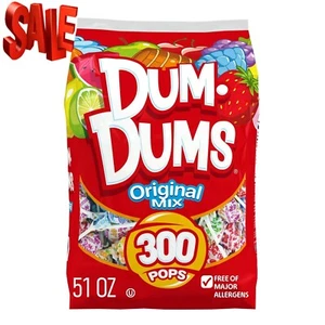 Dum Dums Original Flavor Mix Lollipops & Suckers, Party Candy Hard Candy, 300 co - Picture 1 of 4