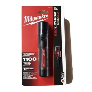 Mikwaukee 2161-21 Twist Focus Rechargeable Flashlight 1100 Lumens New