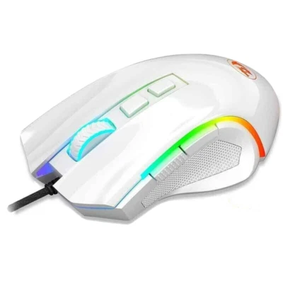 Redragon M602 RGB Wired Gaming Mouse RGB Spectrum Backlit Ergonomic Mouse White - Image 1 of 4