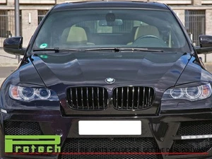 For E70 X5 X5M BMW 2007-2013 Shinny Black Front Grill Grille Replacement E71 X6 - Picture 1 of 3