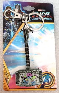 Marvel Comics Love & Thunder Thor Doodle Hammer 3D großer Schlüsselanhänger Neu MIP 2022 - Bild 1 von 4