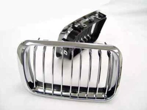 Euro Wide Sport Chrome Front Nose Grill Grille For 1992-1996 BMW E36 3 Series - Picture 1 of 3