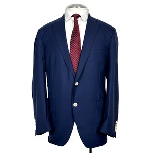 Samuelsohn J.P. Tilford Justin Super 120's 100% Italian Wool Blue Blazer 44 Reg - Picture 1 of 10