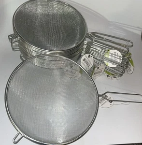 20 pcs Fine Mesh 8" Strainer basket w/ 5" Handle - Sifter skimmer *new W/ Tags - Picture 1 of 4