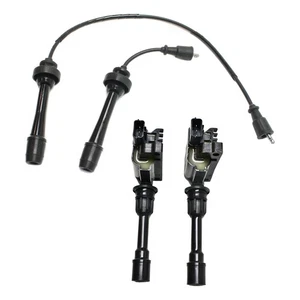 Ignition Coil and Spark Plug Wire Kit For 2001-03 Mazda Protege 2002-03 Protege5 - Picture 1 of 10