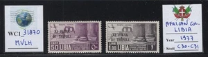 WC1_31870. COLONIA AFRICANA: LIBIA. Juego de aire 11ª TRIPOLI FAIR 1937. Sc.C30-C31. MVLH - Imagen 1 de 1