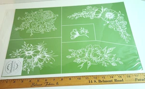 Magnolia Design Co Adhesive Reusable Silkscreen Stencil "Floral Fantasy" new - Picture 1 of 7