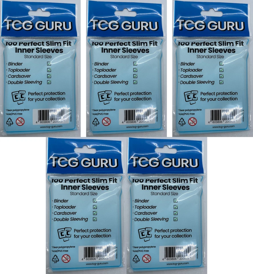 TCG GURU 500 Perfect Slim Fit Inner Sleeves