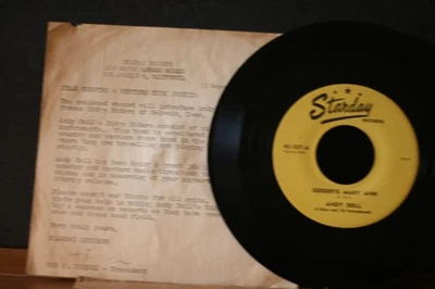 ANDY DOLL "GOODBYE MARY ANN" 1956 COUNTRY (WITH INSERT) ON STARDAY (VG++)LISTEN! Foto 1 de 4