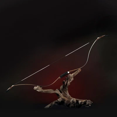 52'' AF archery Traditional Tatar Bow Blue Birds Maple Recurve Bow takedown - Image 1 of 4