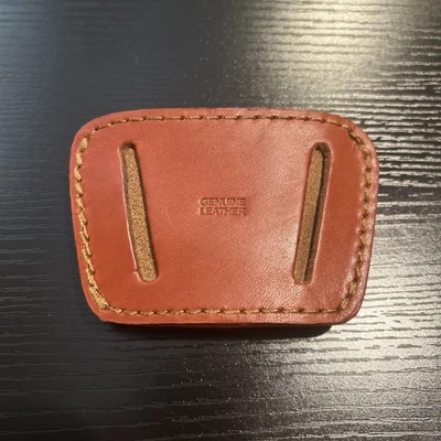 PS Products Belt Slide Holster Fits Medium/Large Frame Auto Ambidextrous Leather - Image 1 of 2