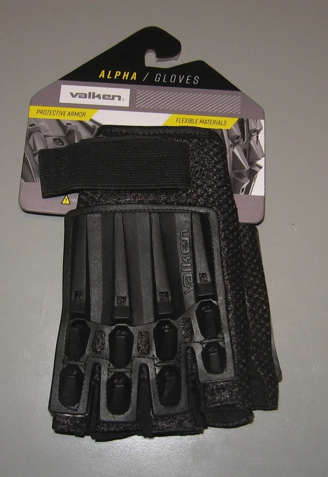 Valken Alpha Half-Finger Gloves - Black - XS/S