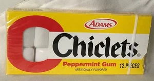 1995 Box Adams Chiclets Pfefferminzgummi versiegelt 12 Stück nicht zum Verzehr NOS - Bild 1 von 3