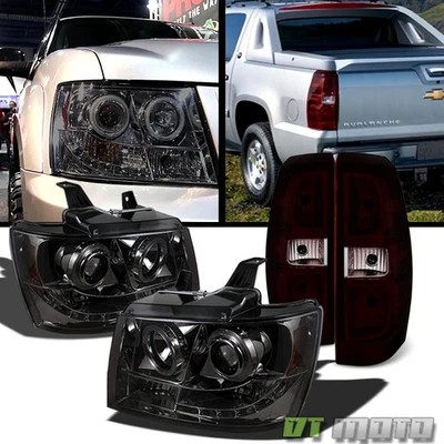 07-13 Chevy Avalanche SMD Faros LED Halo + Juego de luces traseras de freno trasero Foto 1 de 4