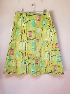 Bobbin's Nest Studio Amy Butler Barcelona Womens A-Line Skirt Medium New - Picture 1 of 8