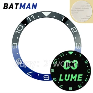 38 mm 12h Batman Dual-Time C3 BGW9 inserto bisel de cerámica pendiente de luz para SKX007/009 - Imagen 1 de 6