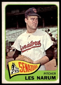 1965 Topps #86 Buster Narum   Baseball Washington Senators