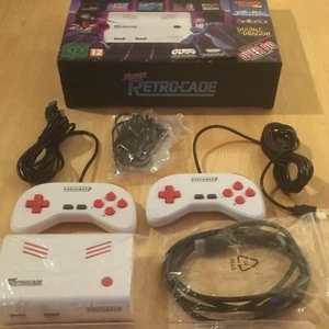 Super RetroCade RetroBit 90 Games Arcade SNES NES Micro Console with 2 Pads irem - Picture 1 of 14