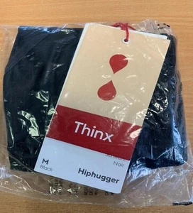 Thinx Hiphugger Period Underwear, Black, Size M - Picture 1 of 2