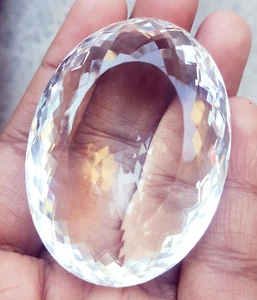 100% NATURAL CRYSTAL QUARTZ 329.30 Ct CERTIFIED LOOSE GEMSTONE WITH FREE GIFT - Picture 1 of 7