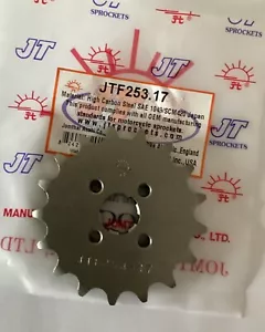 JT Honda C90 Cub 84-02 Front Sprocket JTF253.17 17 Tooth (+2 Standard Size) - Picture 1 of 6