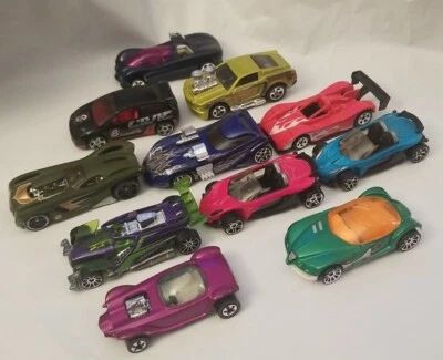 Lot Of  Hot Wheels, Fast Cars,Lotus Elise,Red/Blue,Beatnik Bandit 1967, Ferrari - Image 1 of 4