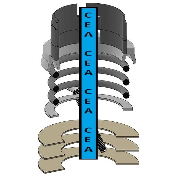 Kit de sello de cilindro de ángulo estabilizador de cubo D42873 BH se adapta a estuche 310E 310G 350-680 Foto 1 de 1