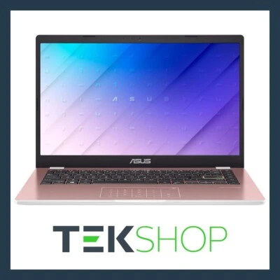 ASUS Vivobook Go 14 E410 14" FHD Laptop Intel N4500 4GB RAM 64GB eMMC Pink #OB - Image 1 of 4