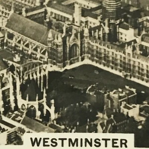 1939 Senior Service Cigarette Card 'Britain From The Air' - No. 1 - Westminster - Picture 1 of 4