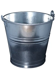 Eimer verzinkt 10 Liter Baueimer Zinkeimer Garteneimer Abfalleimer Wassereimer - Bild 1 von 1