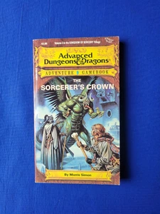 Tarjeta de Estadísticas de Personajes de The Sorcerer's Crown - Libro de Juegos de Aventura AD&D #9 - Imagen 1 de 3