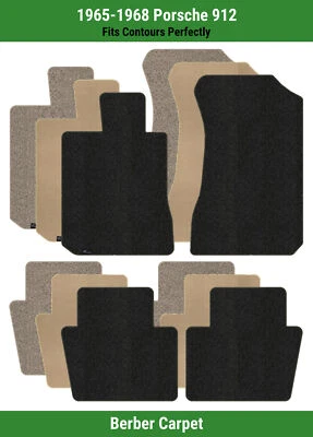 Lloyd Berber Front & Rear Row Carpet Mats for 1965-1968 Porsche 912  - Image 1 of 4